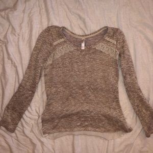 Sparkling cream colored top